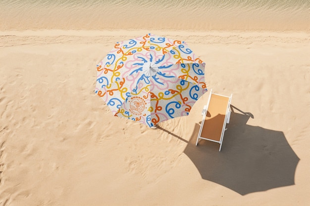 PSD projekt makiety parasola plażowego