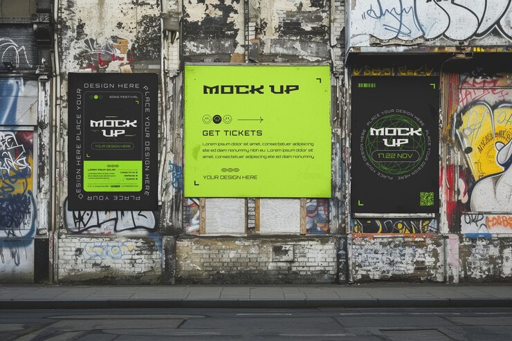 PSD projekt makiety reklamy festiwalu piosenek