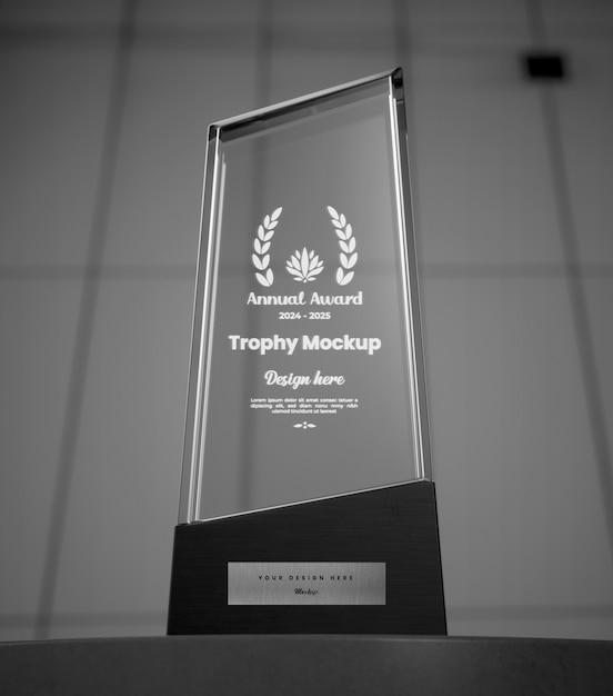 PSD projekt makiety szklanego trofeum