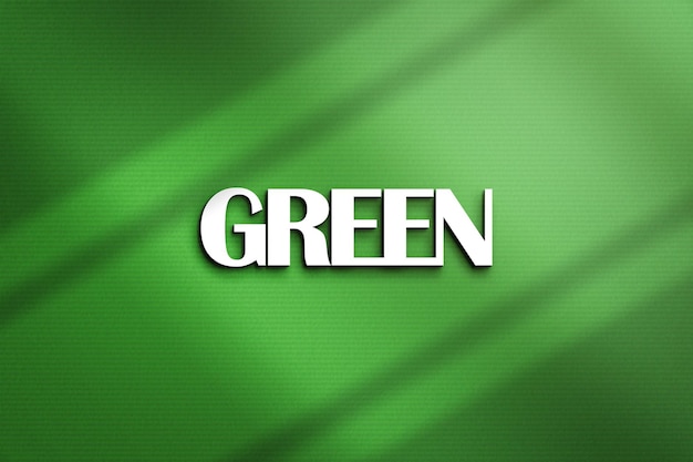 PSD projekt makiety zielonego logo