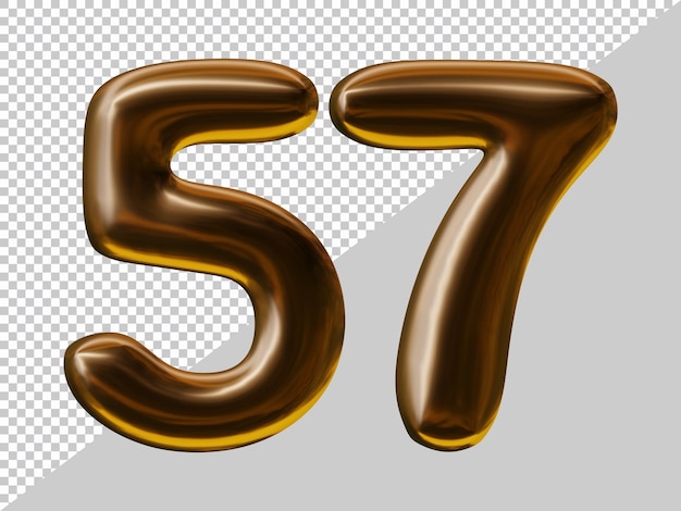 Projekt numer 57 ze stylem balonu w renderowaniu 3d