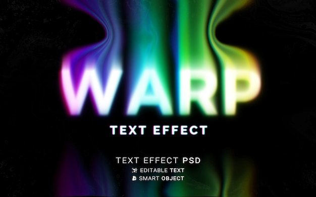 Projekt płynnej typografii z efektem tekstowym