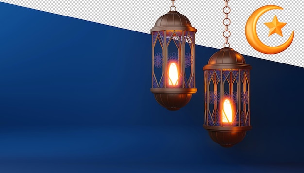 Projekt Ramadan Kareem w renderowaniu 3d