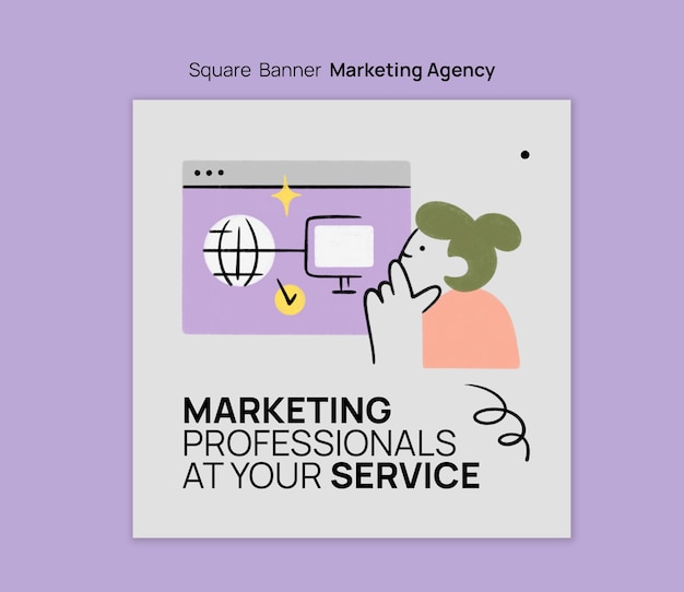 Projekt szablonu agencji marketingowej
