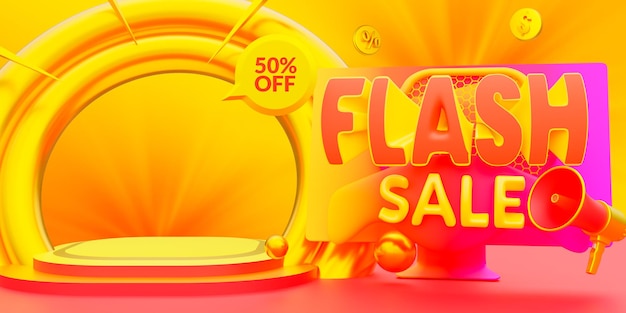 Projekt szablonu banera sprzedaży flash
