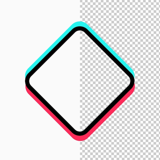 Projekt Szablonu Dekoracyjnego Elementu Tiktok Dla Szablonu Projektu Transparentu Ornamentu