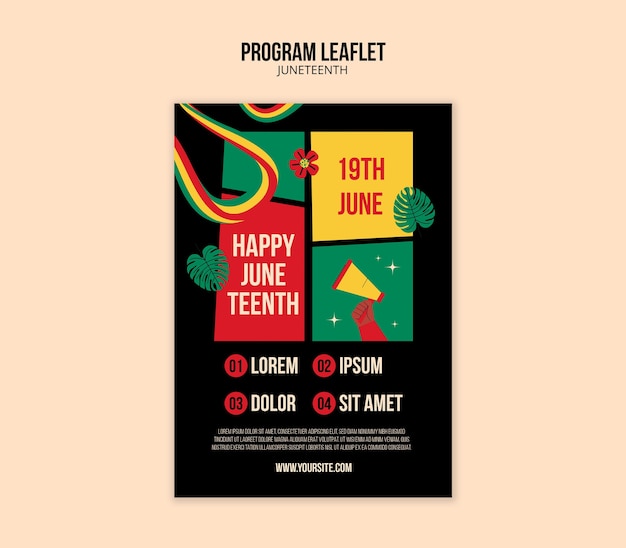 Projekt szablonu Juneteenth