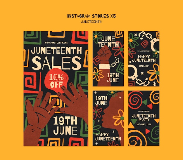 Projekt szablonu Juneteenth