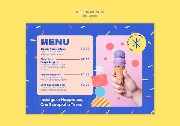 Projekt szablonu lody