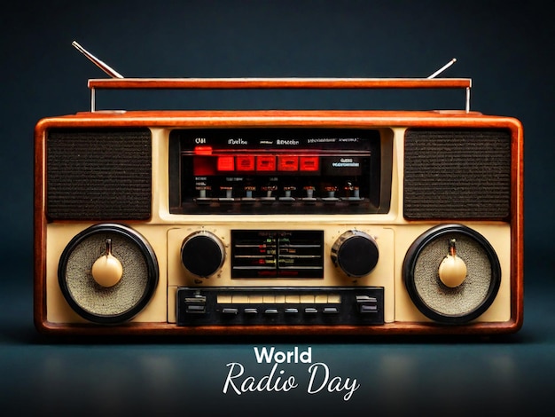 PSD projekt szablonu psd światowego dnia radia