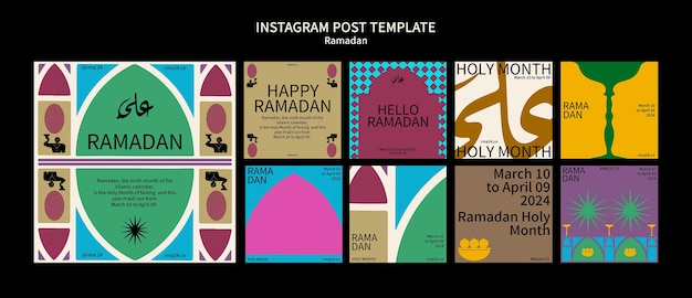 PSD projekt szablonu ramadanu