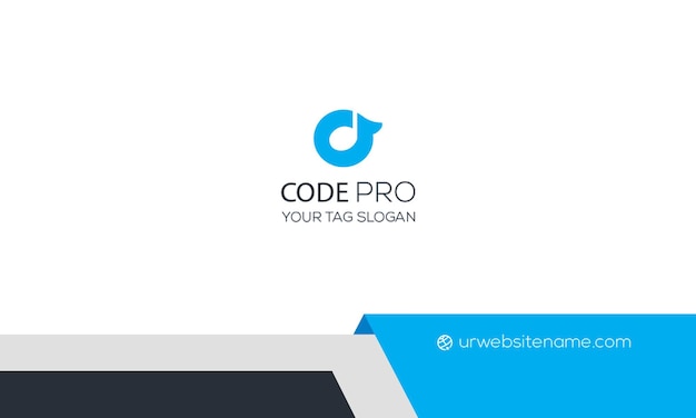Projekt wizytówki dla Code Pro w nowoczesnym i profesjonalnym stylu