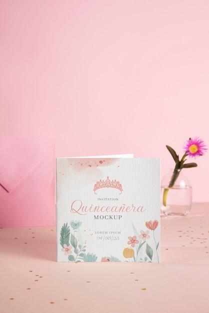 Projekt Wizytówki Quinceanera