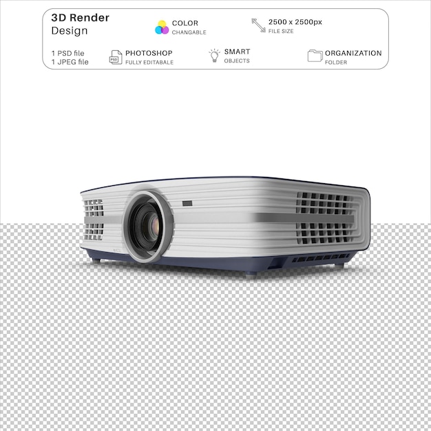 PSD projektor do kina domowego generic 3d modeling psd file
