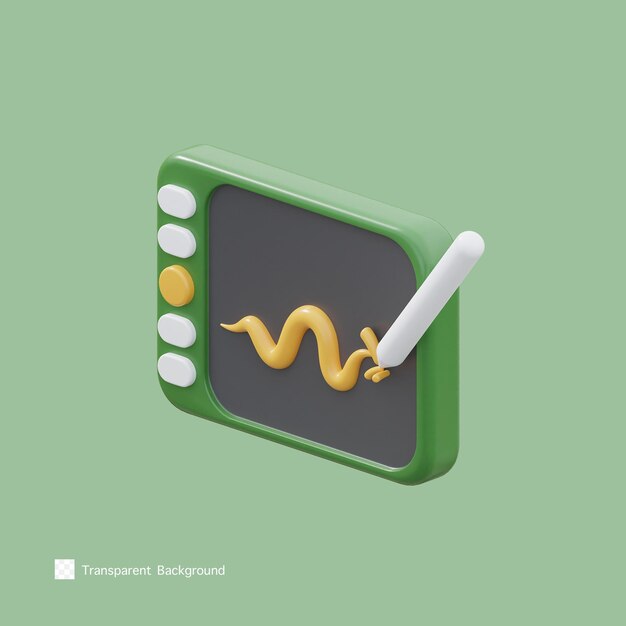 Projektowanie tabletu ikona ilustracja renderowania 3d