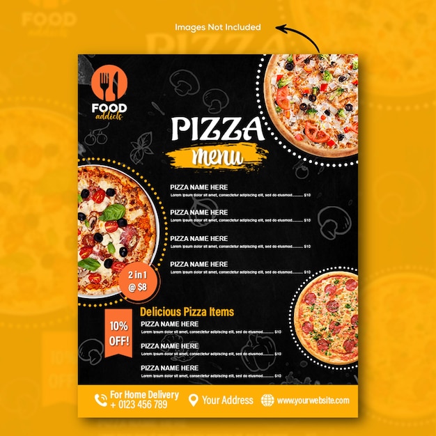 projektowanie wzoru plakatów menu, ulotki menu, projektowanie menu restauracji