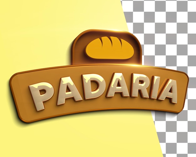 PSD promozione padaria selo 3d render flare