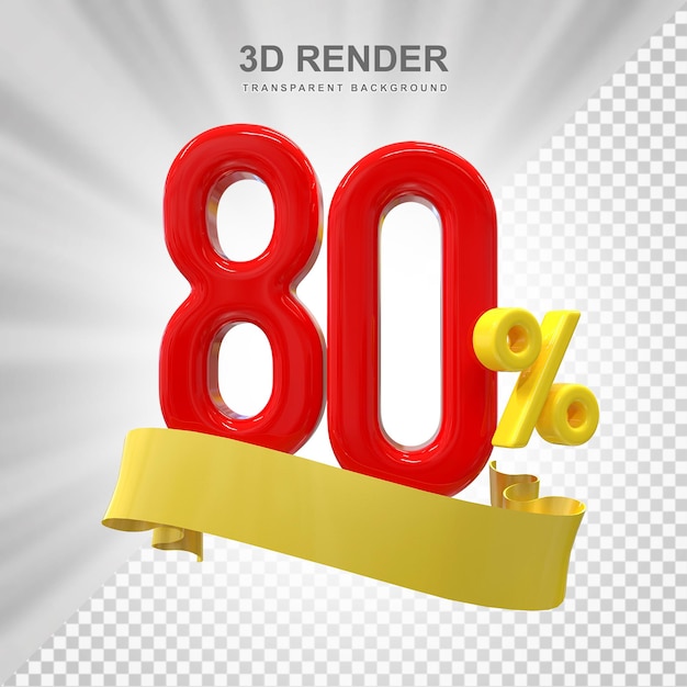 Promocja 80Percnet Off Sale 3d Render