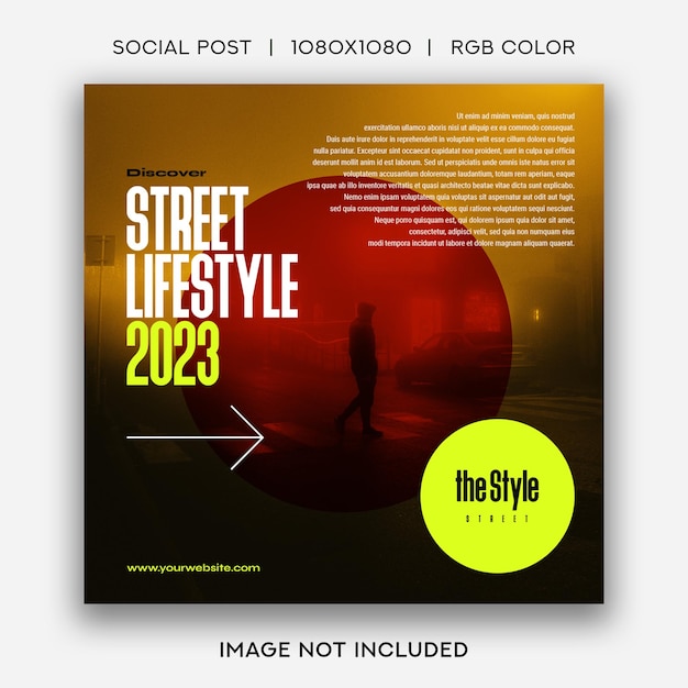 Promocja mody Street Lifestyle Post na Instagramie