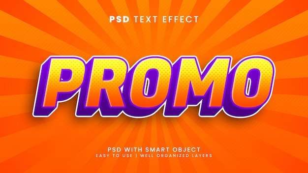 Promocyjny efekt tekstu do edycji ze stylem tekstu sprzedaży i rabatu