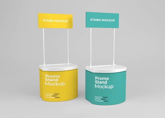 Promotie stand mockup ontwerp