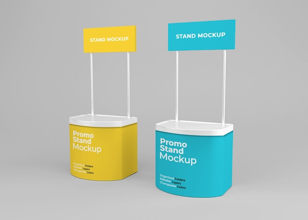 Promotie stand mockup ontwerp