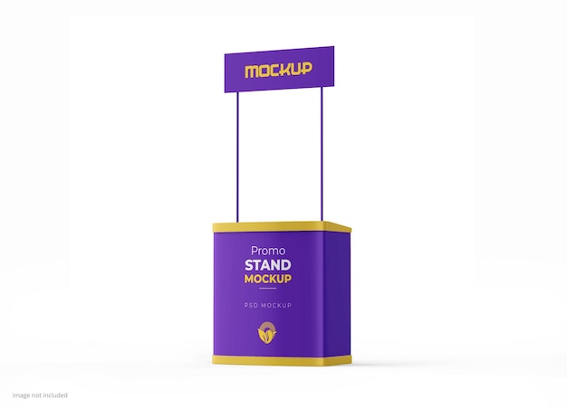 Promotiedisplay mockup voor beurzen