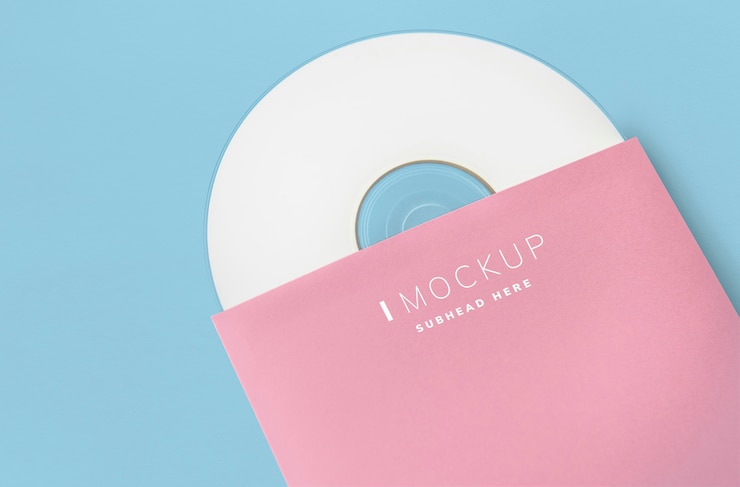 PSD promotiemateriaal cd-pakket mockup