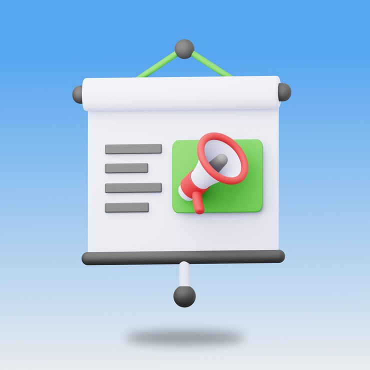 PSD promotion 3d illustration