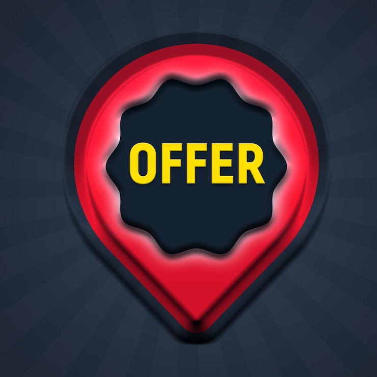 PSD promotion banner with editable text