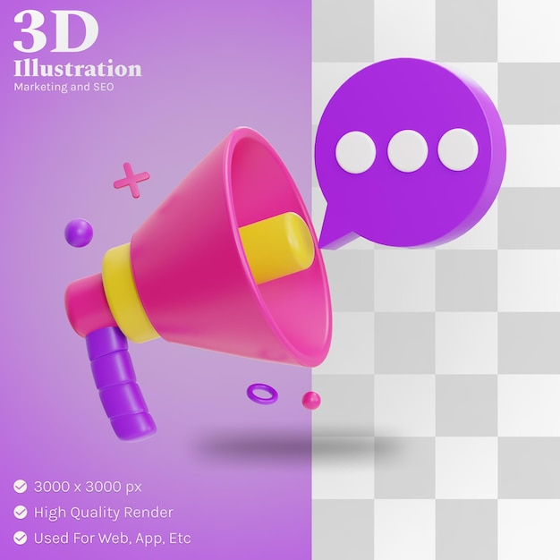 Promotion illustration 3d