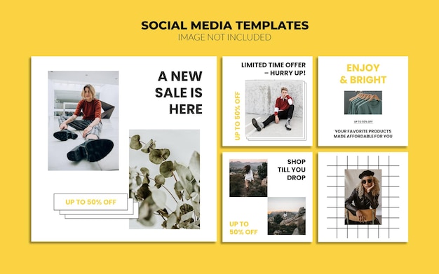 promotion social media instagram post templates