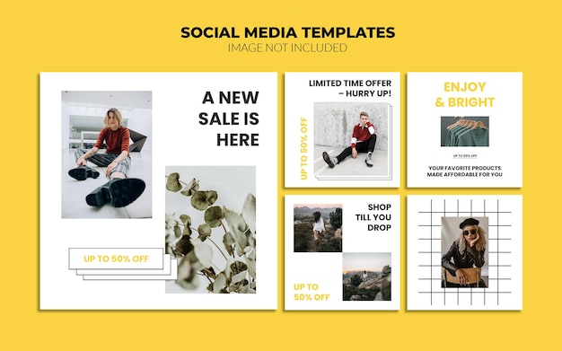 Promotion social media instagram post templates