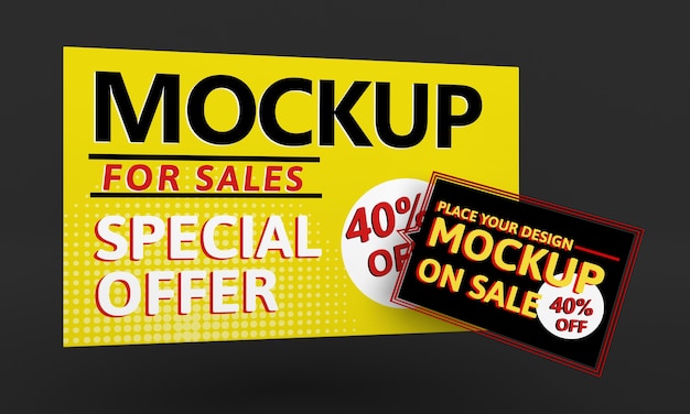 PSD promotional big sale with special offer