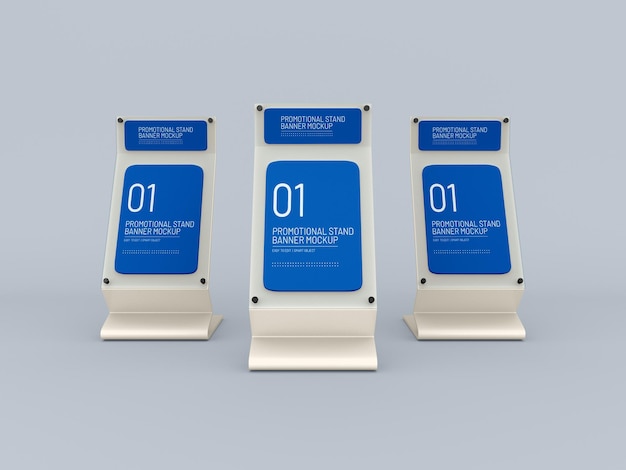 promotional event glass stand mockup
