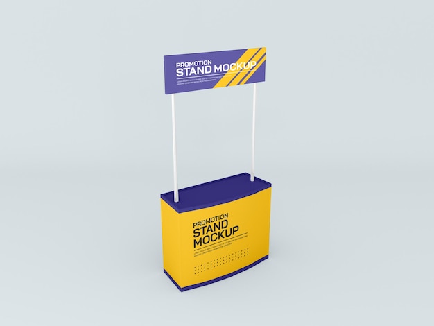 Mockup banner stand evento promozionale