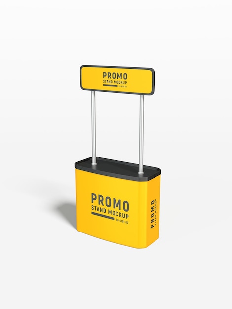 PSD promotional event stand banners mockup