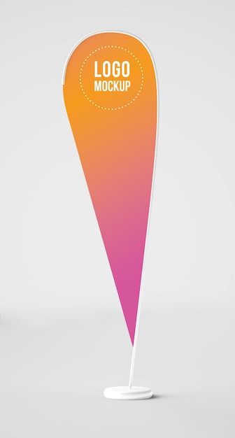promotional flag mock up