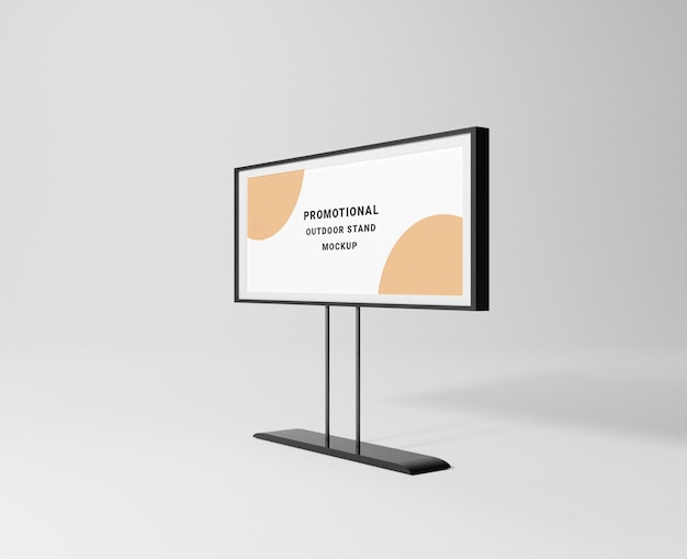 promotional outdoor stand mockup for advertising