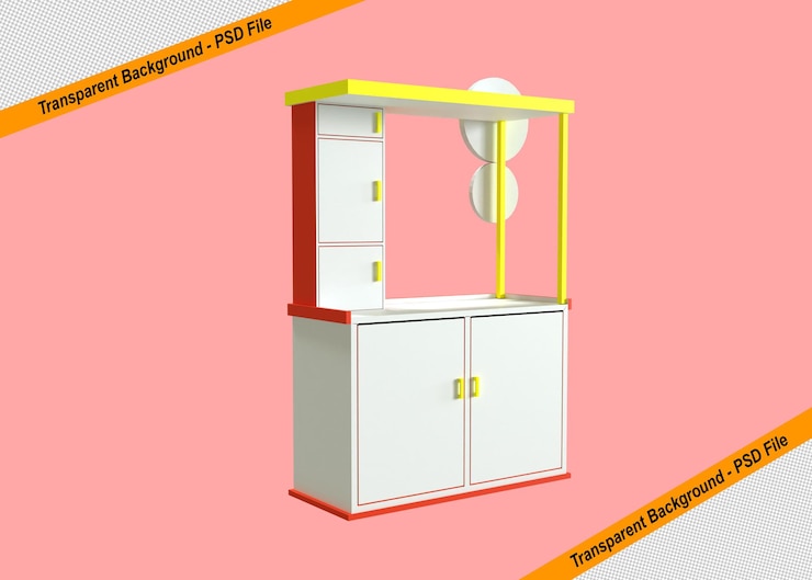 PSD promotional stand 3d design