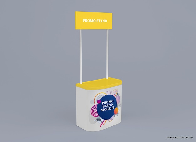 Promotional stand banner mockup