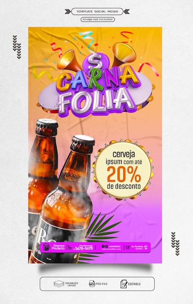 Promotionele pamflet van het bier
