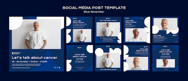 PSD 前立腺がん啓発ソーシャルメディア投稿コレクション