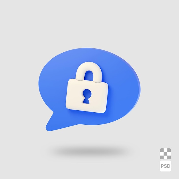 PSD protected chat bubble