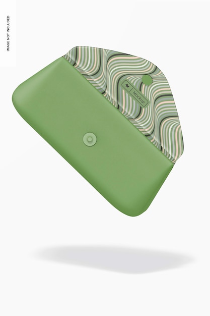 Protective sunglasses case mockup, falling