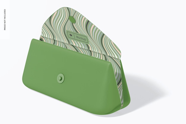 Protective Sunglasses Case Mockup, Side View