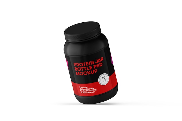 Protein jar bottle mockup