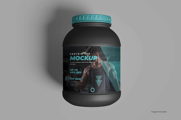 Protein jar mockup