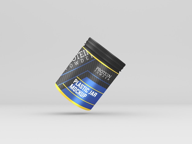 Protein powder jar mockup