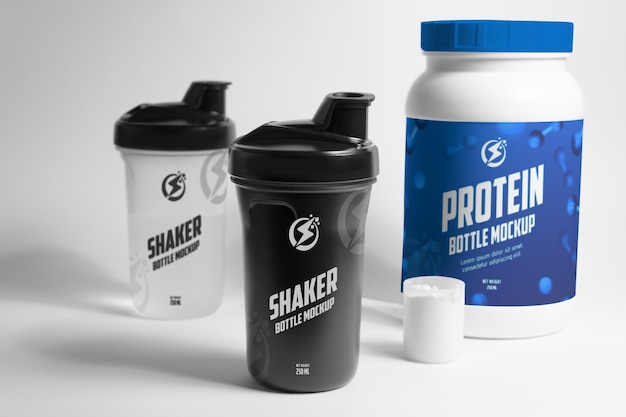 PSD protein shaker mockup design